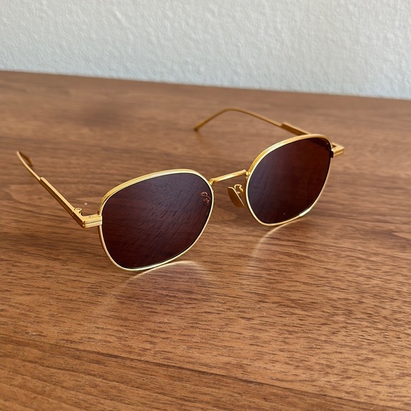 Bottega Veneta round metal sunglasses - Picture 2 of 9